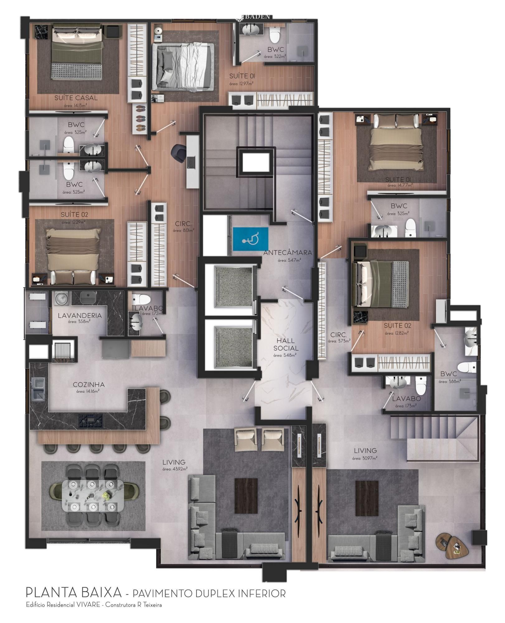Apartamento, 3 quartos, 125 m² - Foto 9