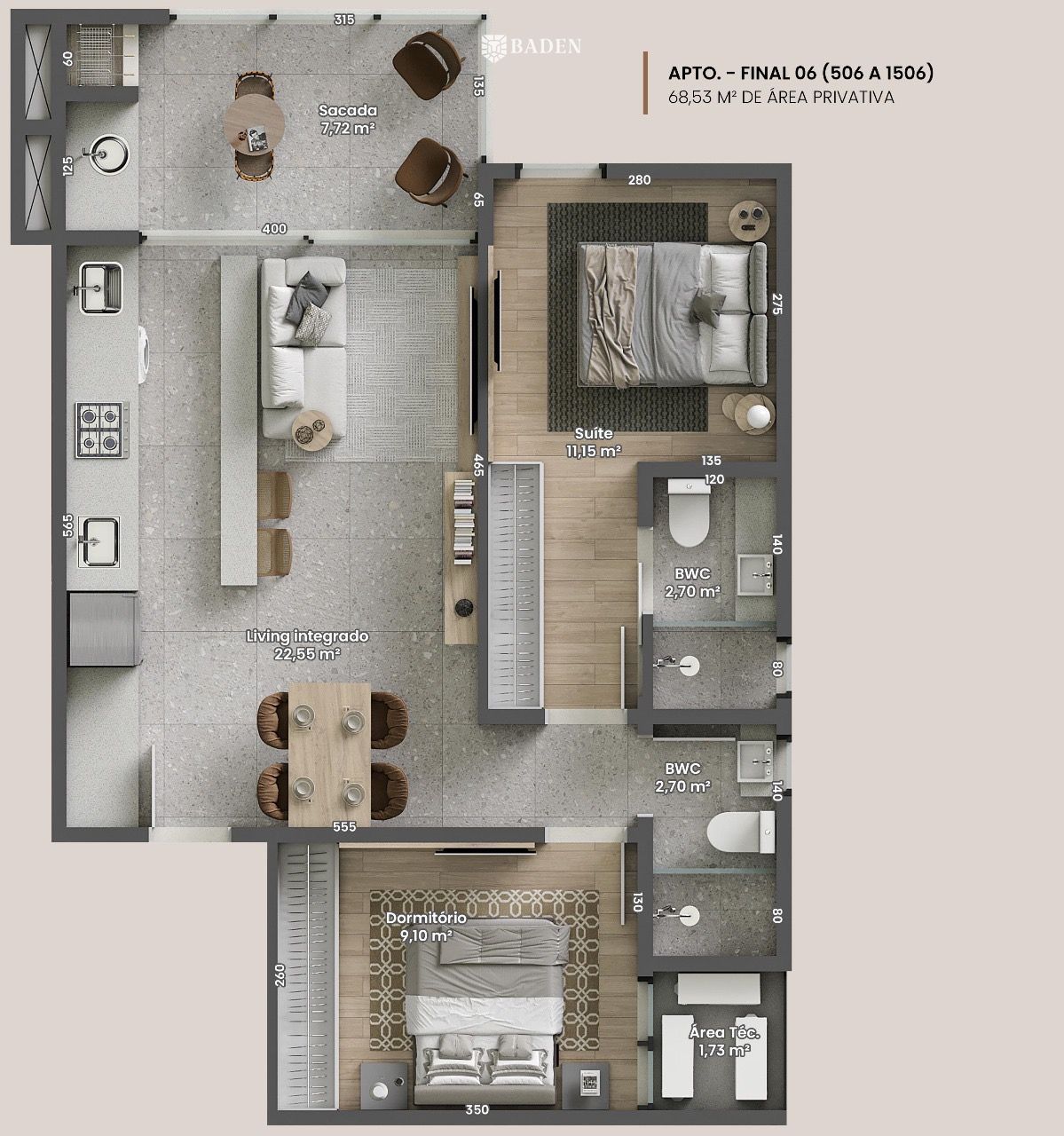 Apartamento, 2 quartos, 70 m² - Foto 18