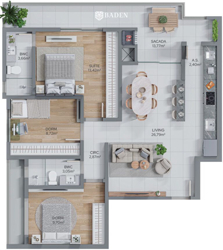 Apartamento, 2 quartos, 120 m² - Foto 17