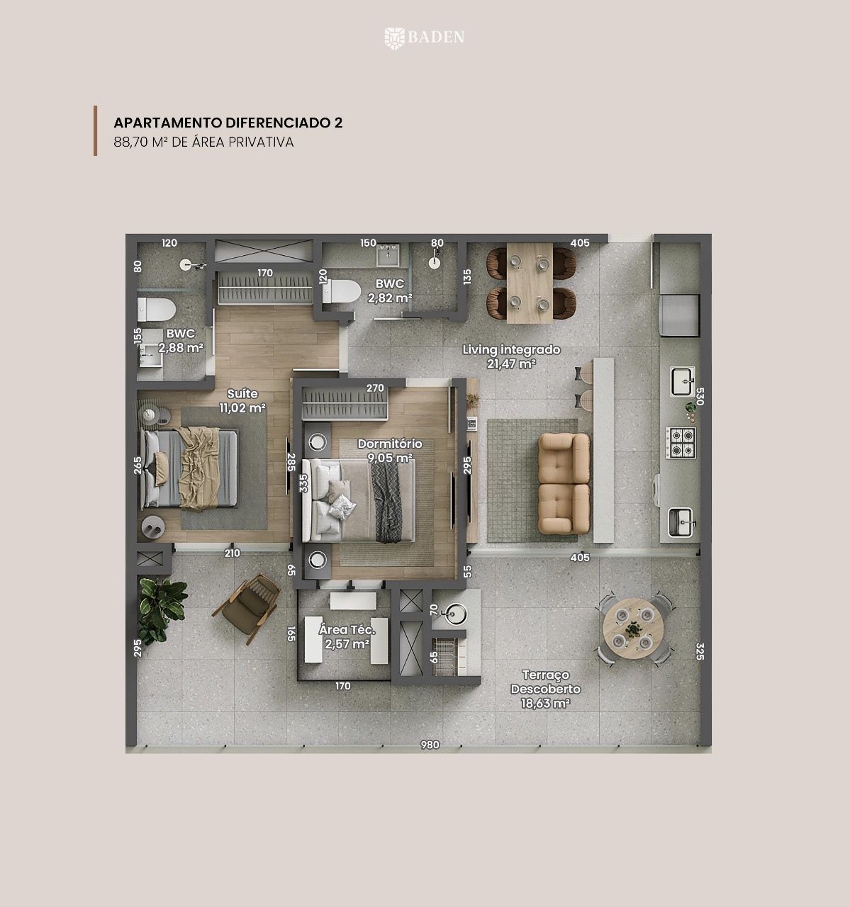 Apartamento, 2 quartos, 70 m² - Foto 22