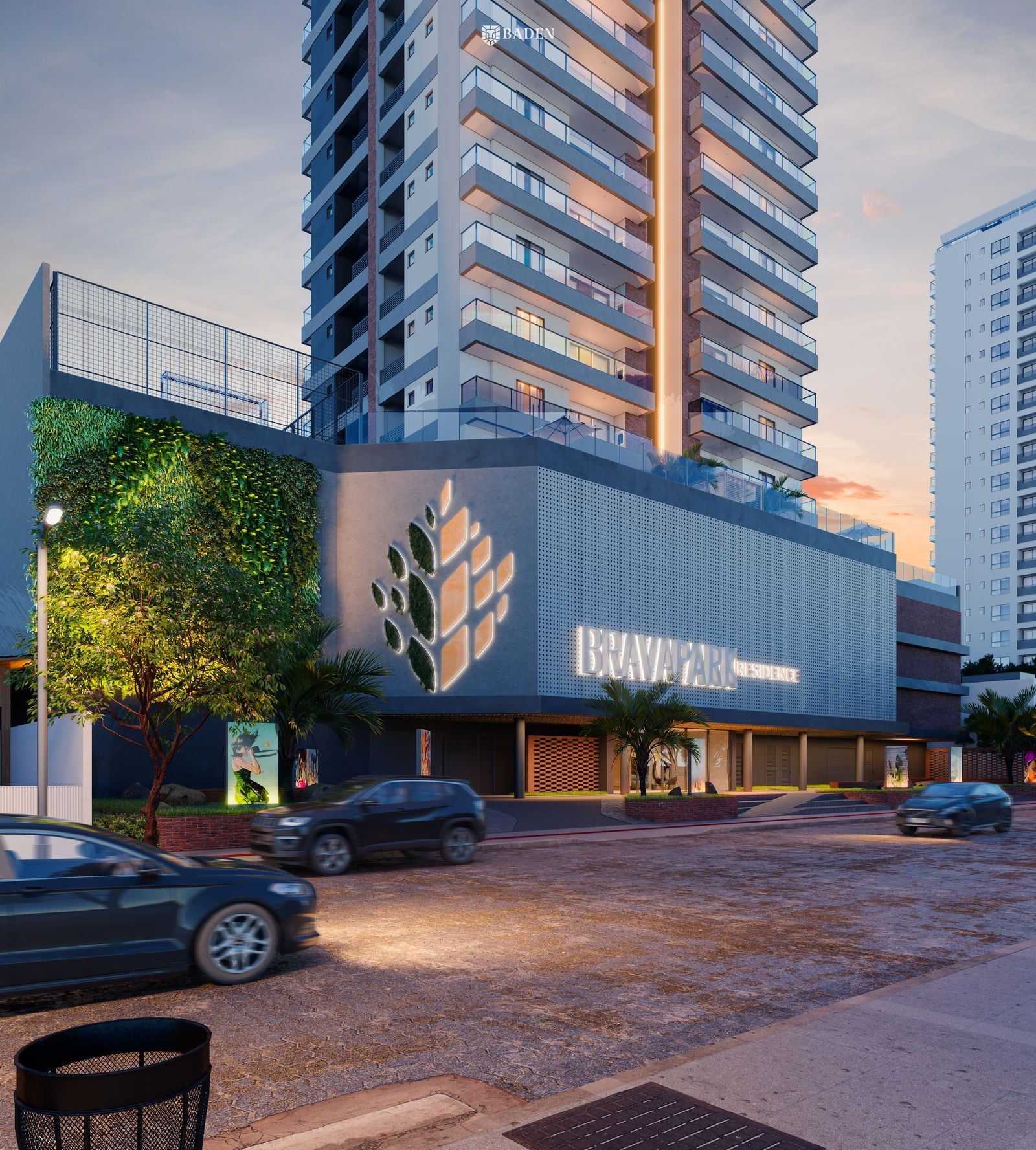 Apartamento 2 suítes no Edifício Brava Park, na Praia Brava de Itajaí