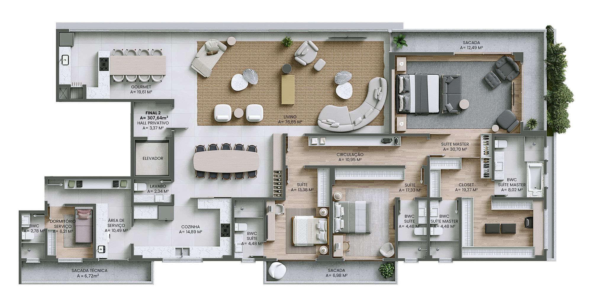 Apartamento, 4 quartos, 307 m² - Foto 6