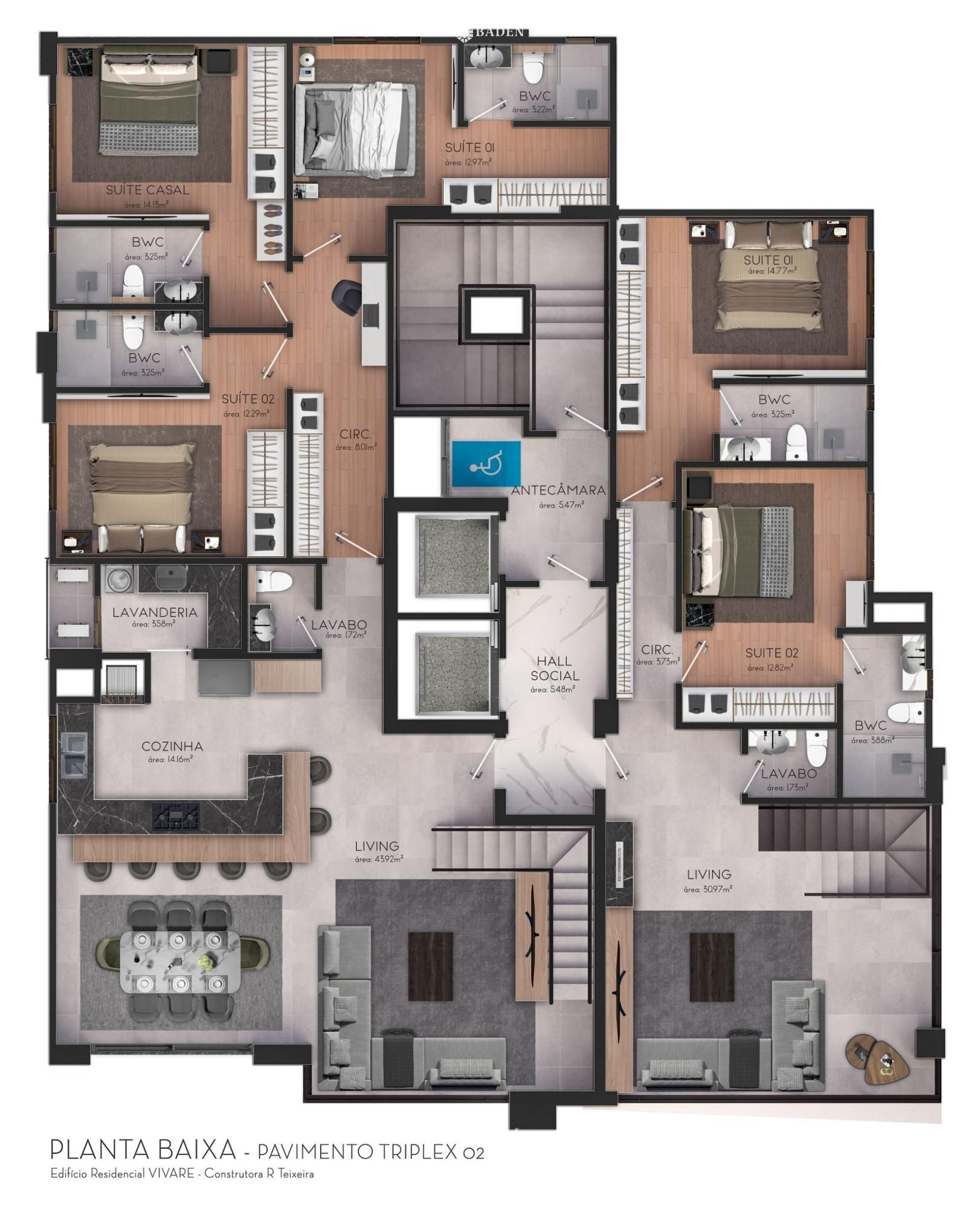 Apartamento, 3 quartos, 125 m² - Foto 12