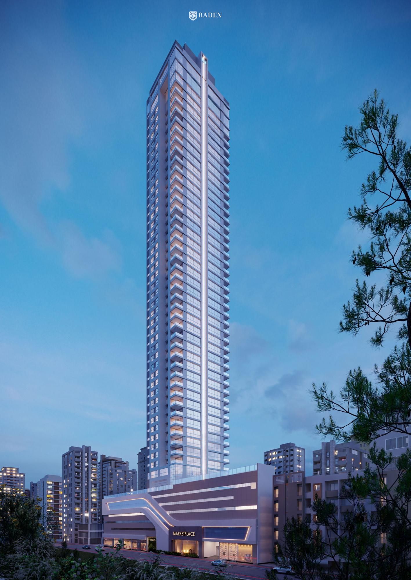 Apartamento novo no edifício Meridian Tower em Balneário Camboriú