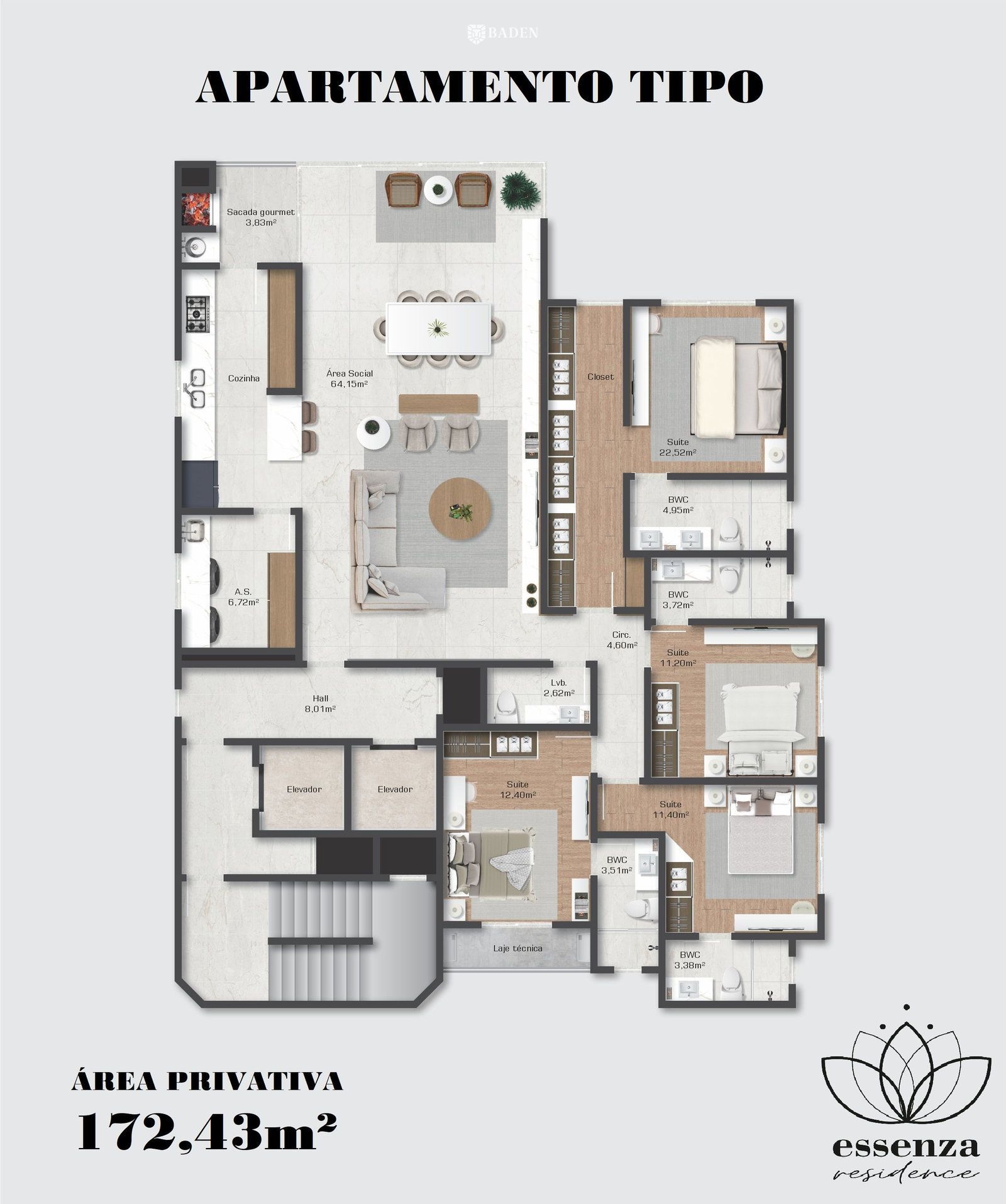 Apartamento, 4 quartos, 172 m² - Foto 9