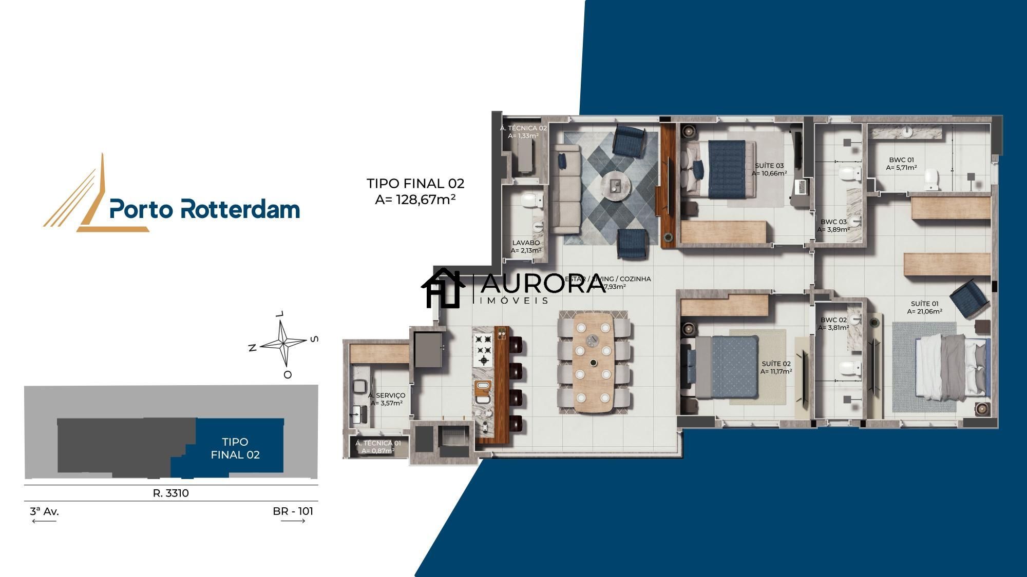 Apartamento à venda com 3 quartos, 129m² - Foto 11