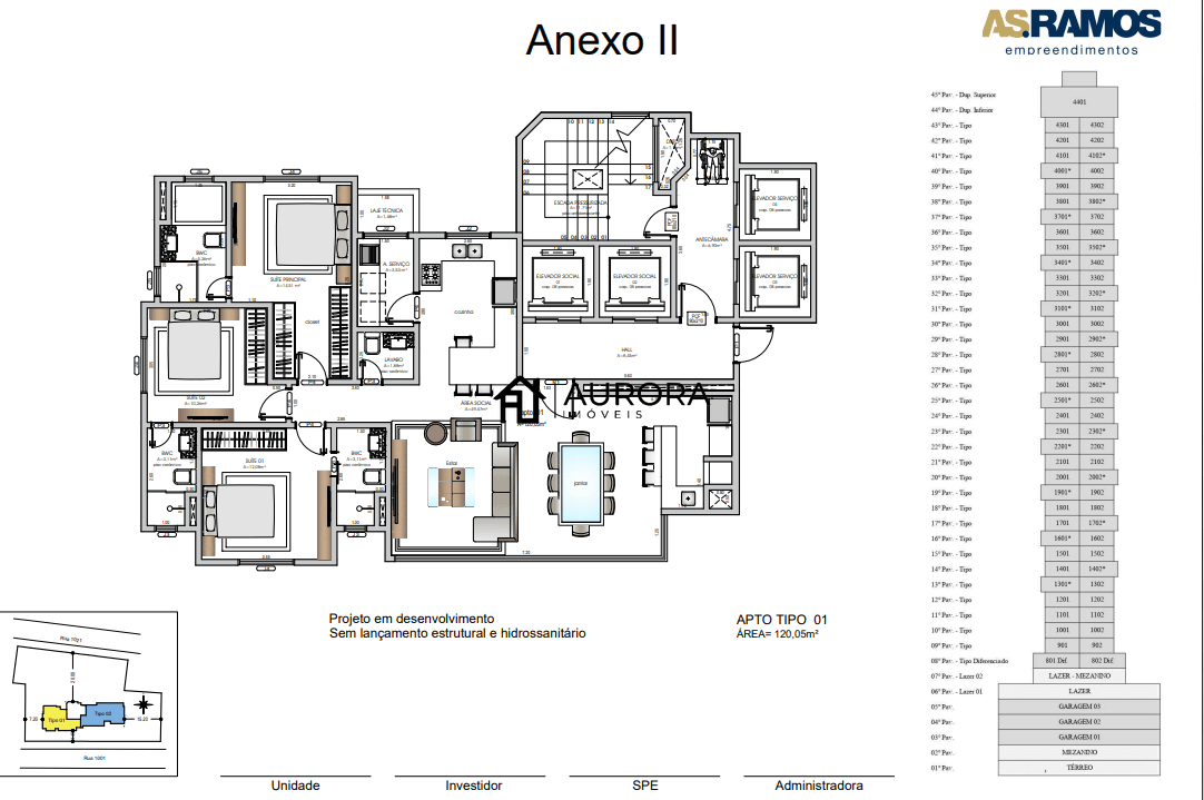 Apartamento à venda com 3 quartos, 120m² - Foto 1