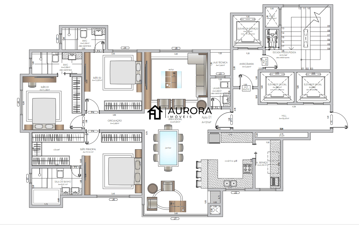 Apartamento, 3 quartos - Foto 2