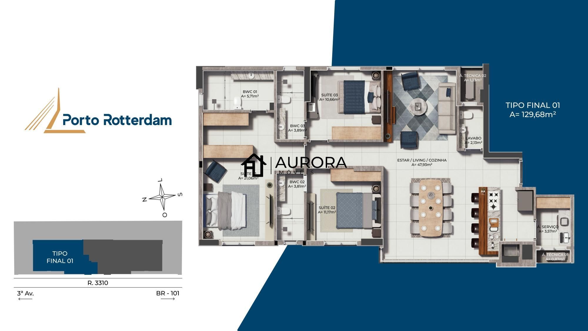 Apartamento à venda com 3 quartos, 129m² - Foto 11