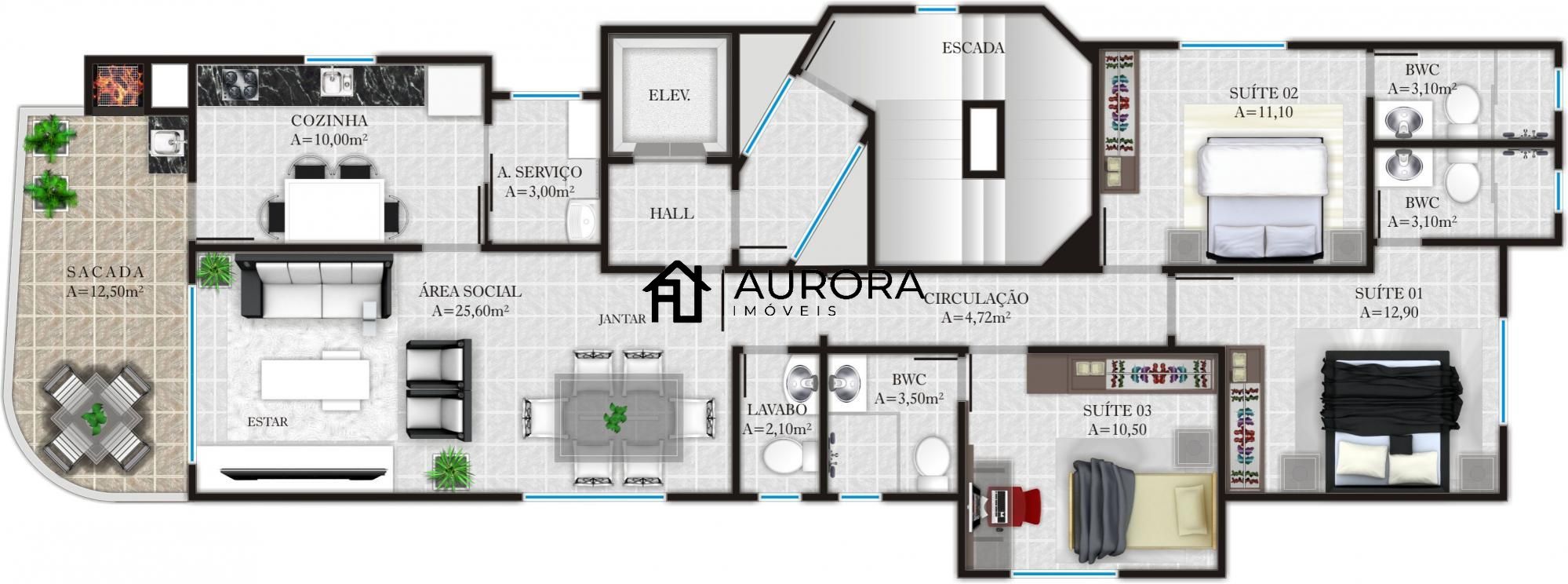 Apartamento à venda com 3 quartos, 115m² - Foto 24