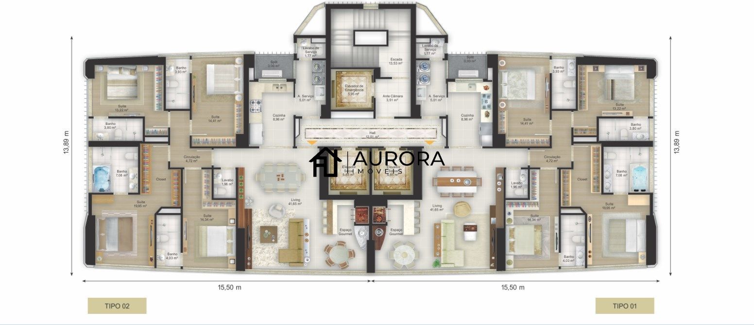 Apartamento à venda com 4 quartos, 171m² - Foto 5