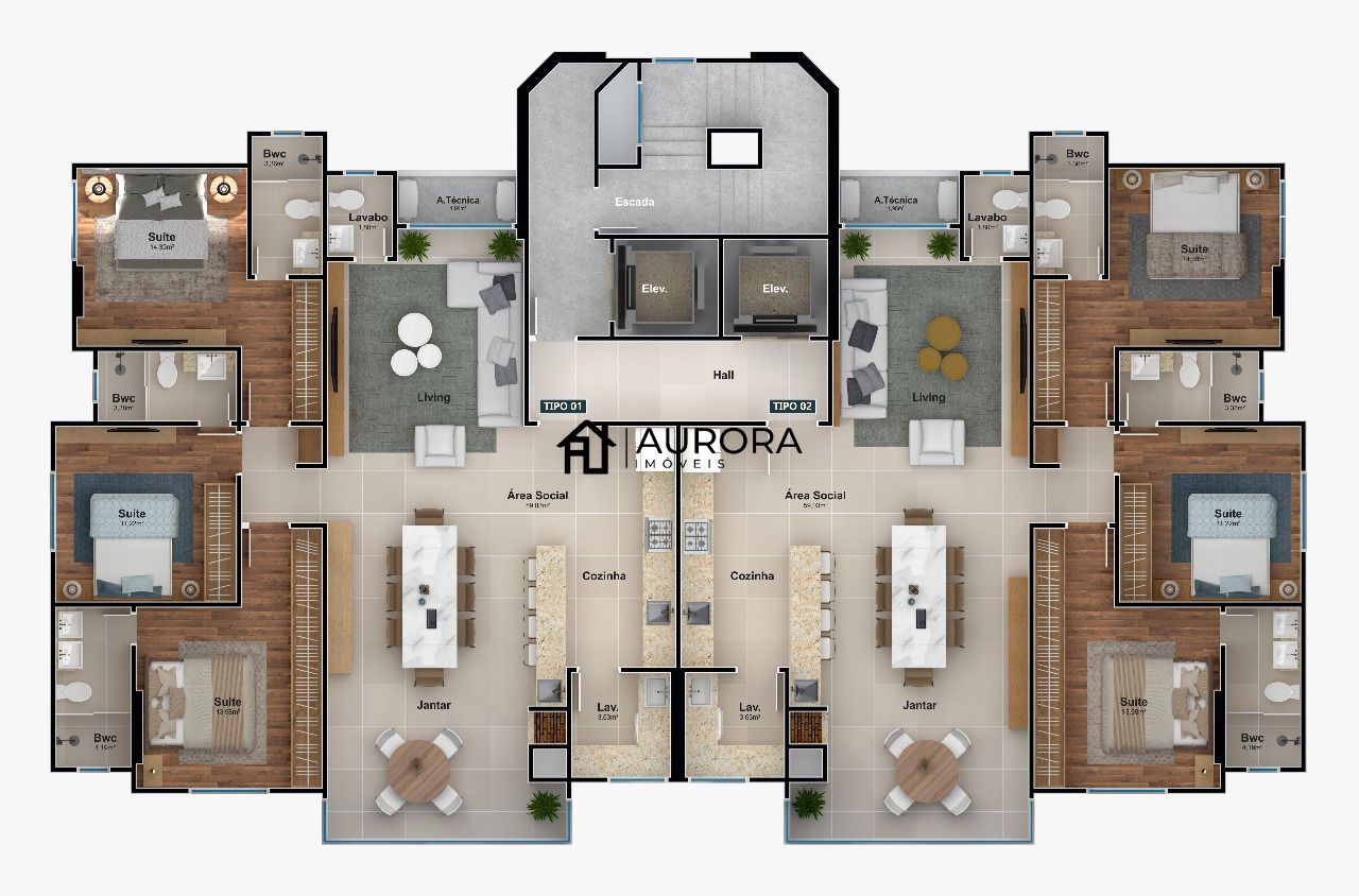 Apartamento, 3 quartos, 129 m² - Foto 21