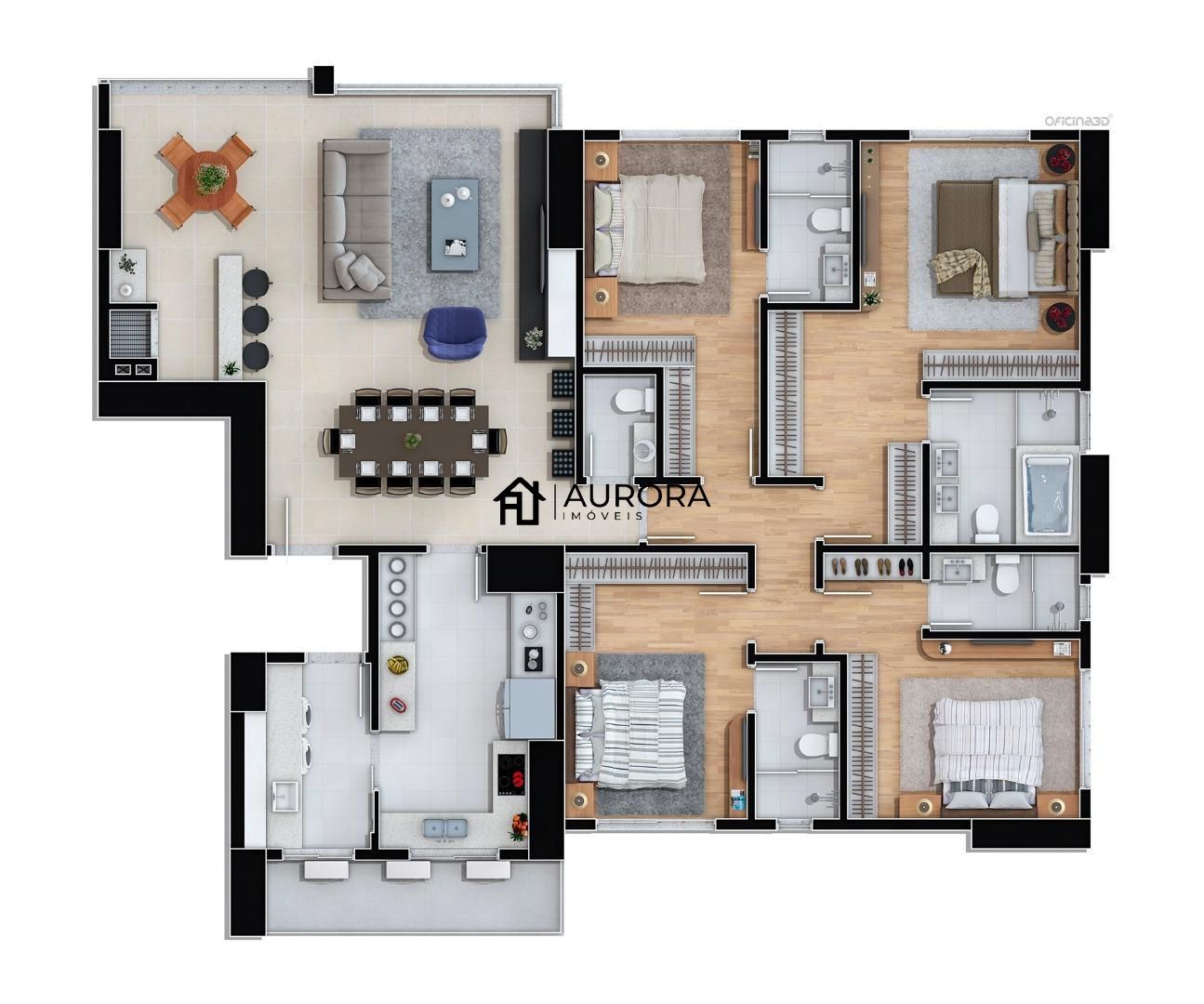 Apartamento à venda com 4 quartos, 165m² - Foto 13