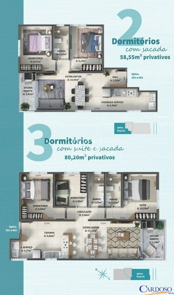 Apartamento à venda com 2 quartos, 78m² - Foto 9