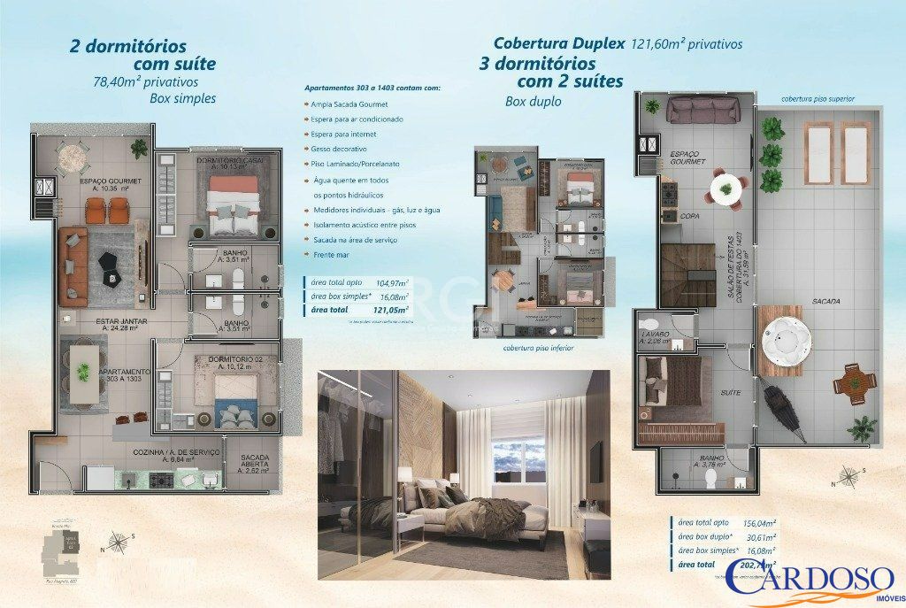 Apartamento à venda com 2 quartos, 78m² - Foto 3