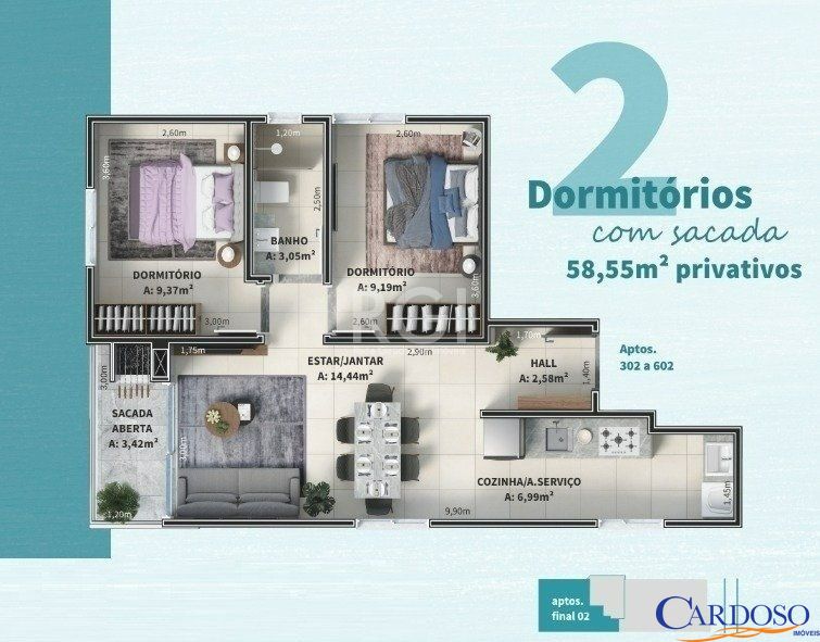 Apartamento à venda com 2 quartos, 78m² - Foto 5