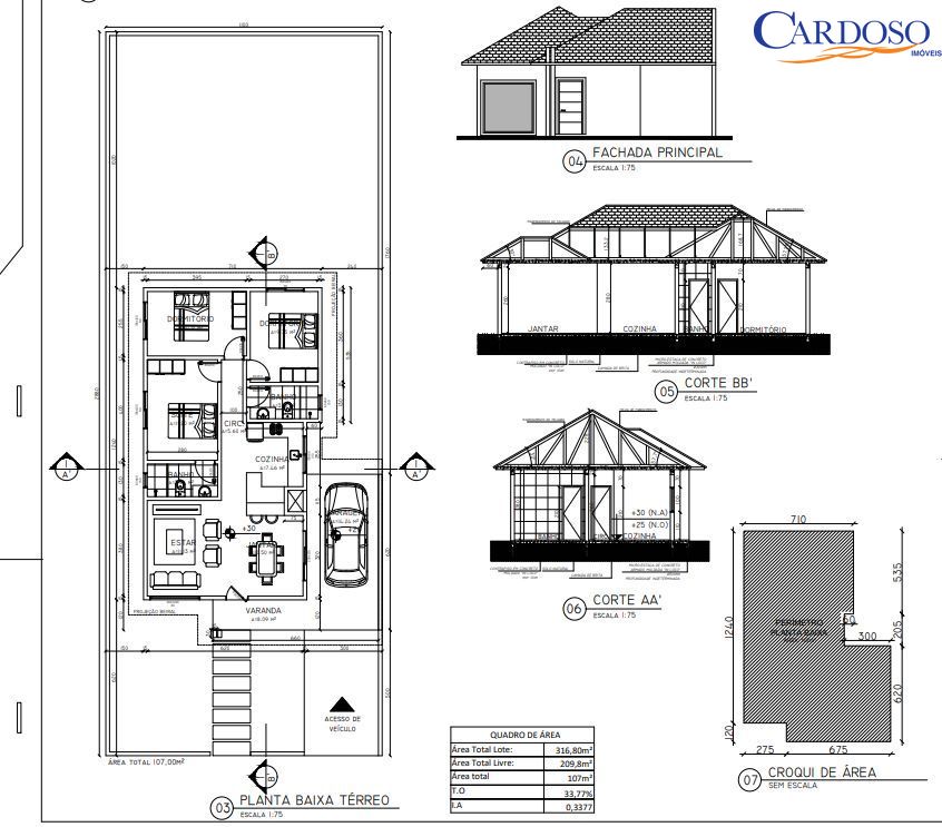 Casa à venda com 3 quartos, 107m² - Foto 2