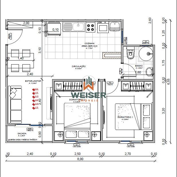 Apartamento à venda com 2 quartos, 49m² - Foto 13