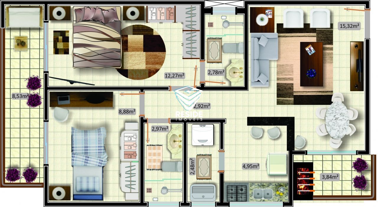 Apartamento com 2 Dormitórios à venda, 78 m² por R$ 250.000,00