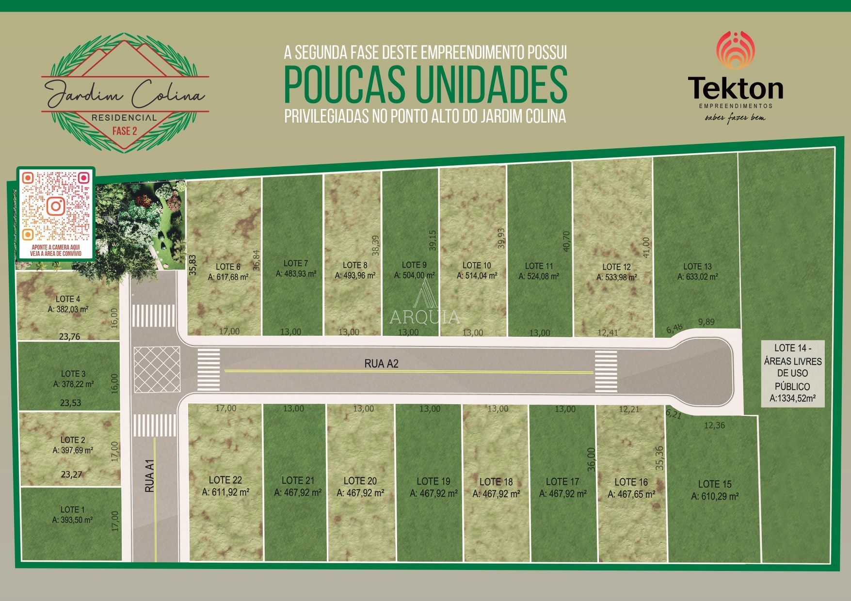 Jardim da Colina lotes em itaara