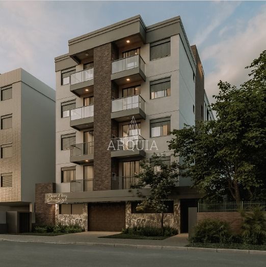 Apartamento 1 dorm, sacada com churrasqueira em Camobi