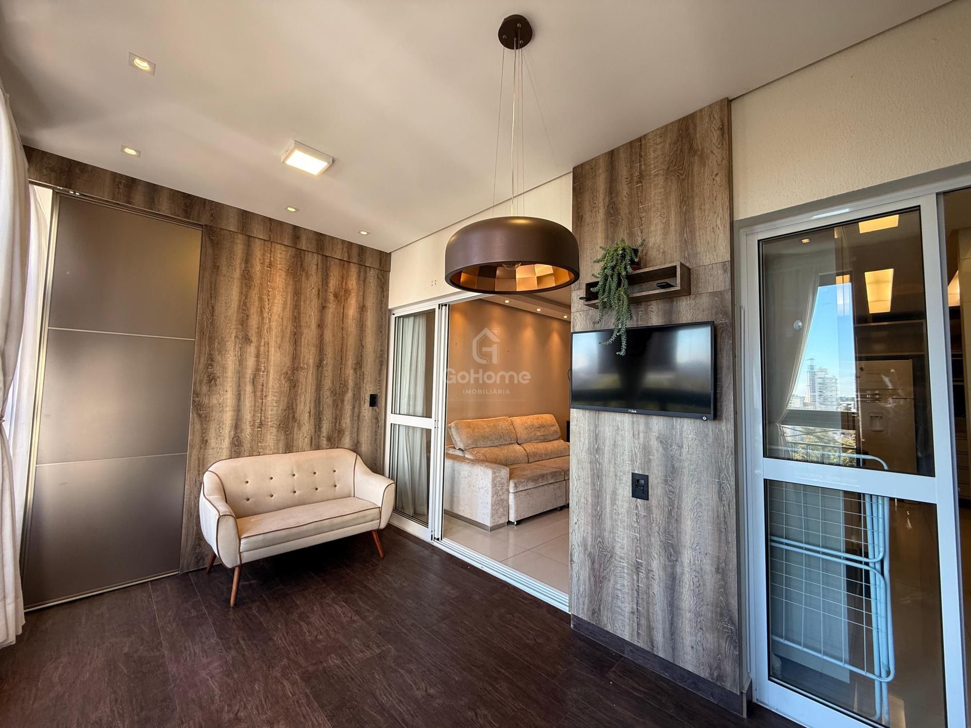 Apartamento mobiliado com 3 suítes no Centro