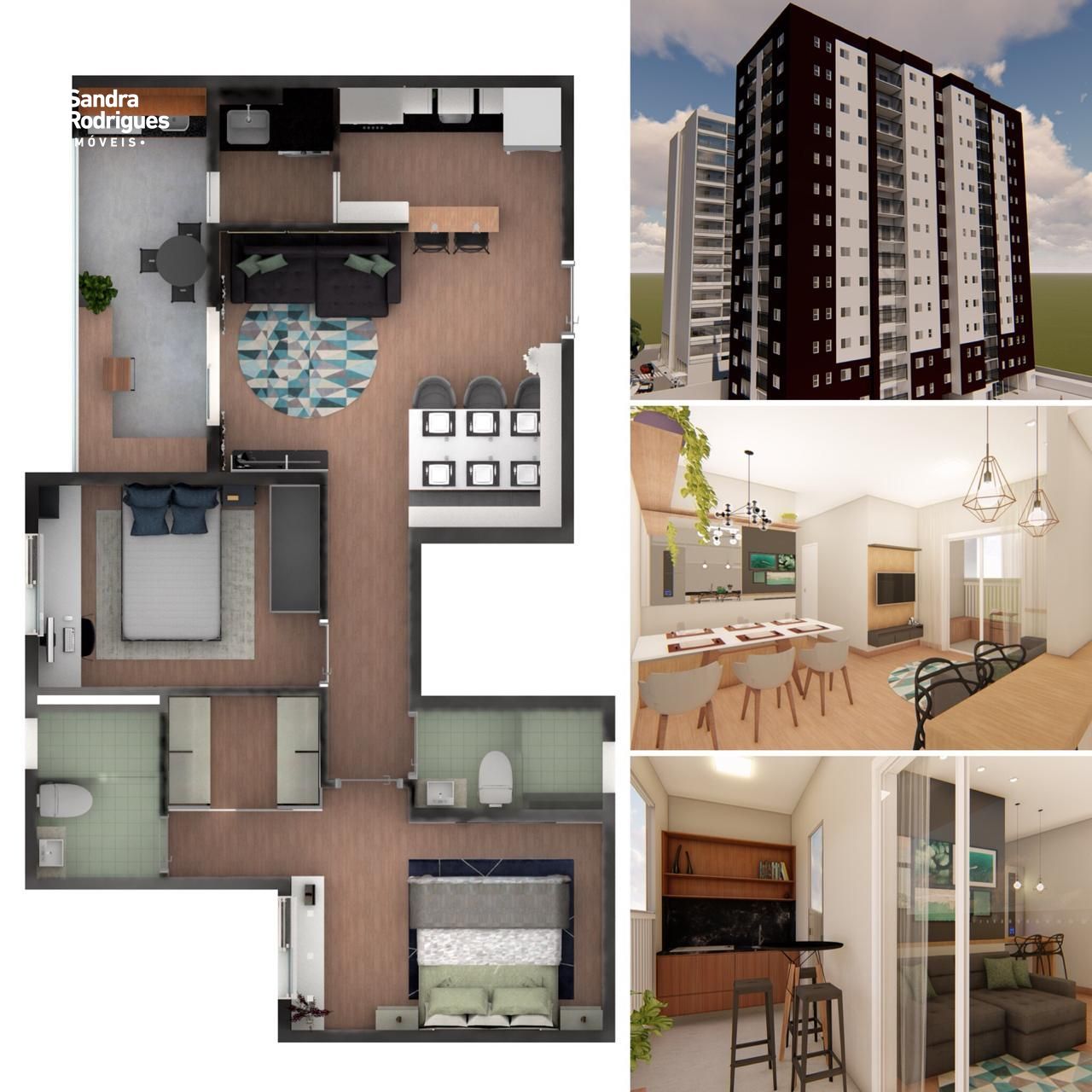 Apartamento de 2 quartos, 55m² no bairro Cidade Nova Arujá, em Arujá | Eu Corretor