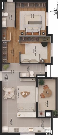 Apartamento, 2 quartos, 73 m² - Foto 17