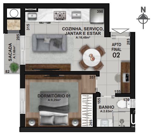 Apartamento, 1 quarto, 35 m² - Foto 13