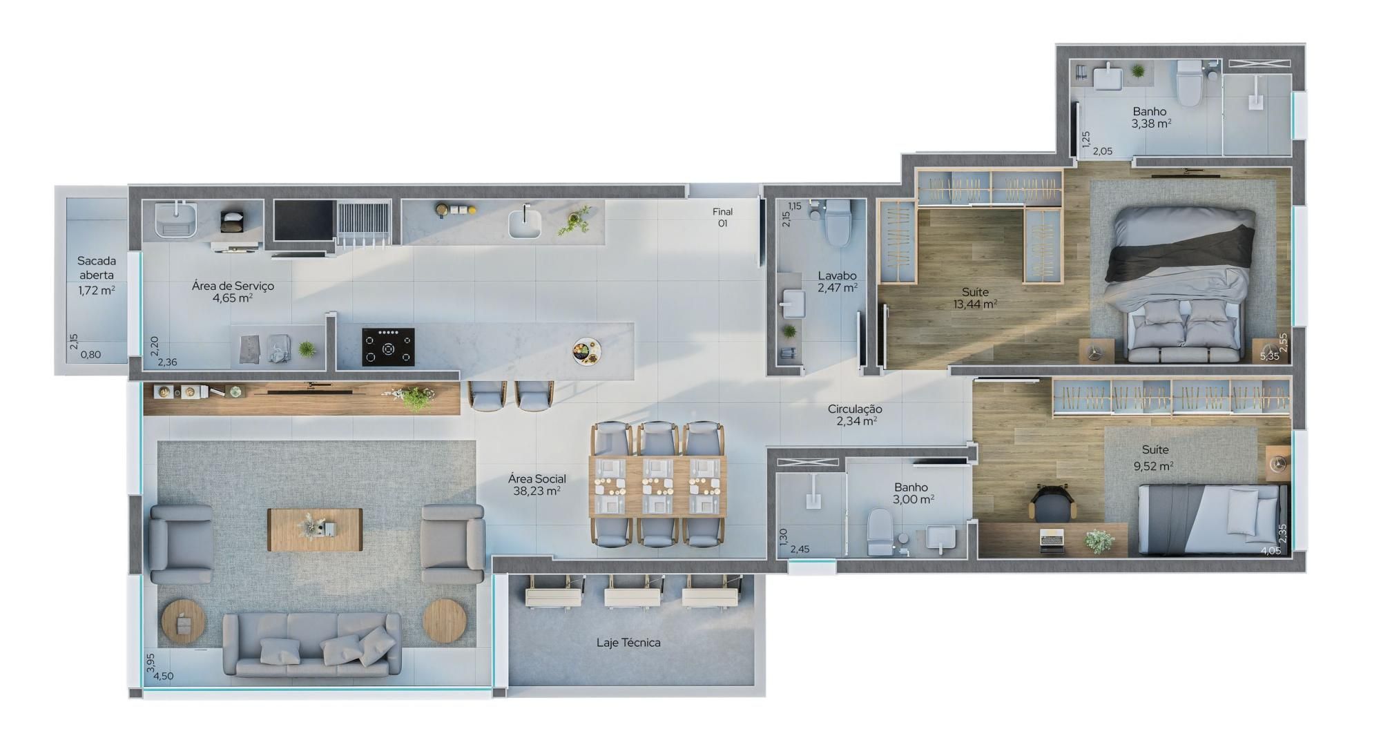 Apartamento, 2 quartos, 92 m² - Foto 14