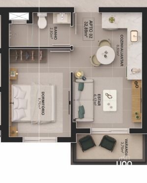 Apartamento, 1 quarto, 32 m² - Foto 13