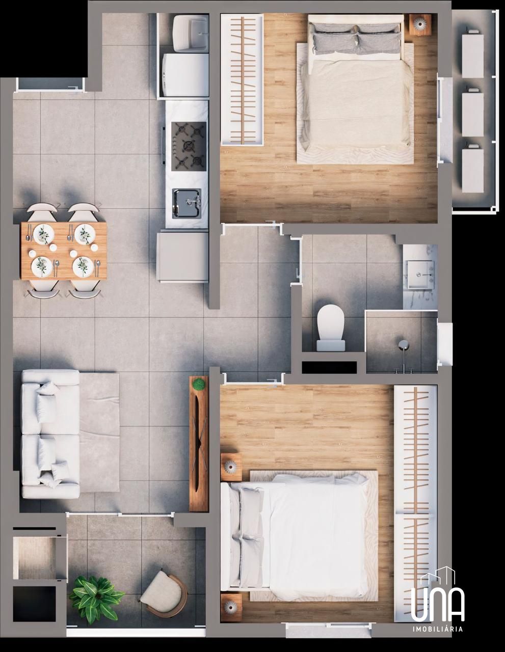 Apartamento, 2 quartos, 53 m² - Foto 19