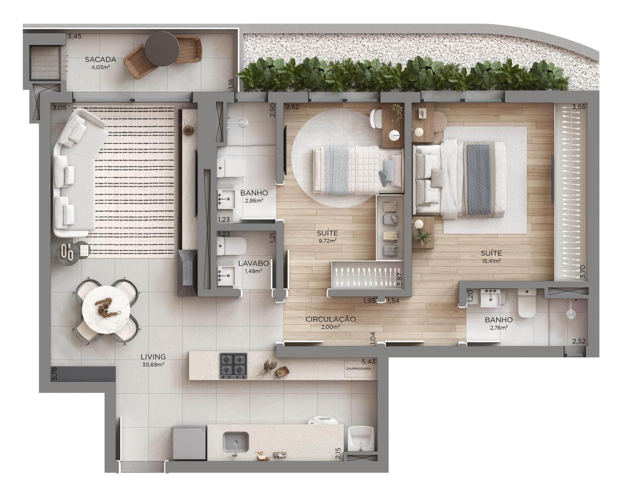 Apartamento, 2 quartos, 82 m² - Foto 15