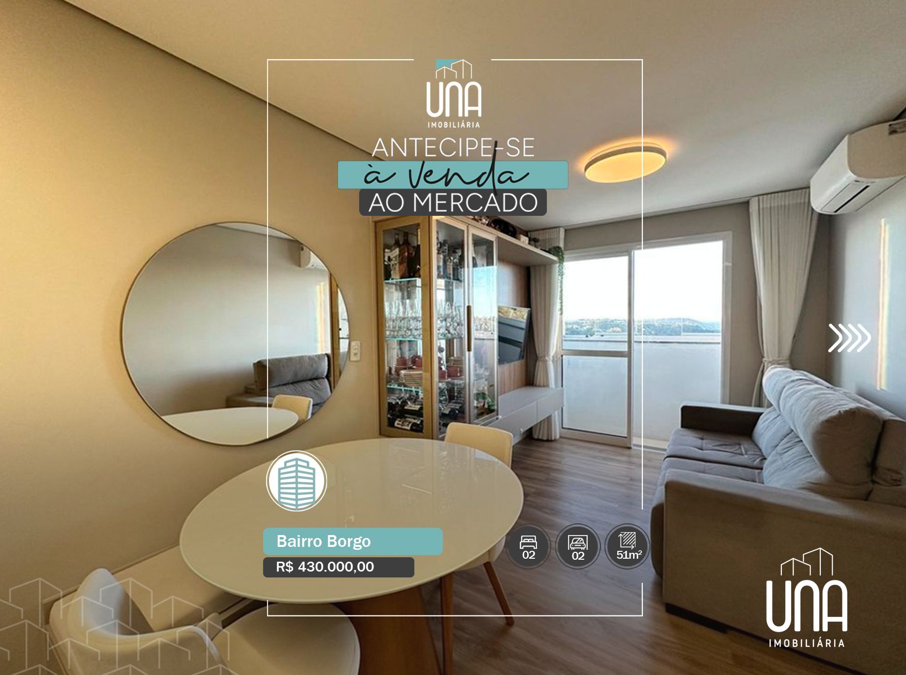 Apartamento, 2 quartos, 51 m² - Foto 1