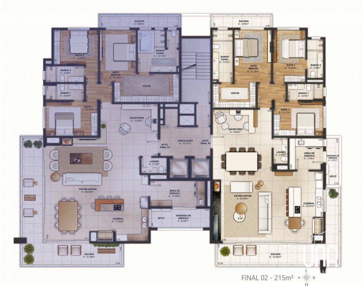 Apartamento, 3 quartos, 215 m² - Foto 25