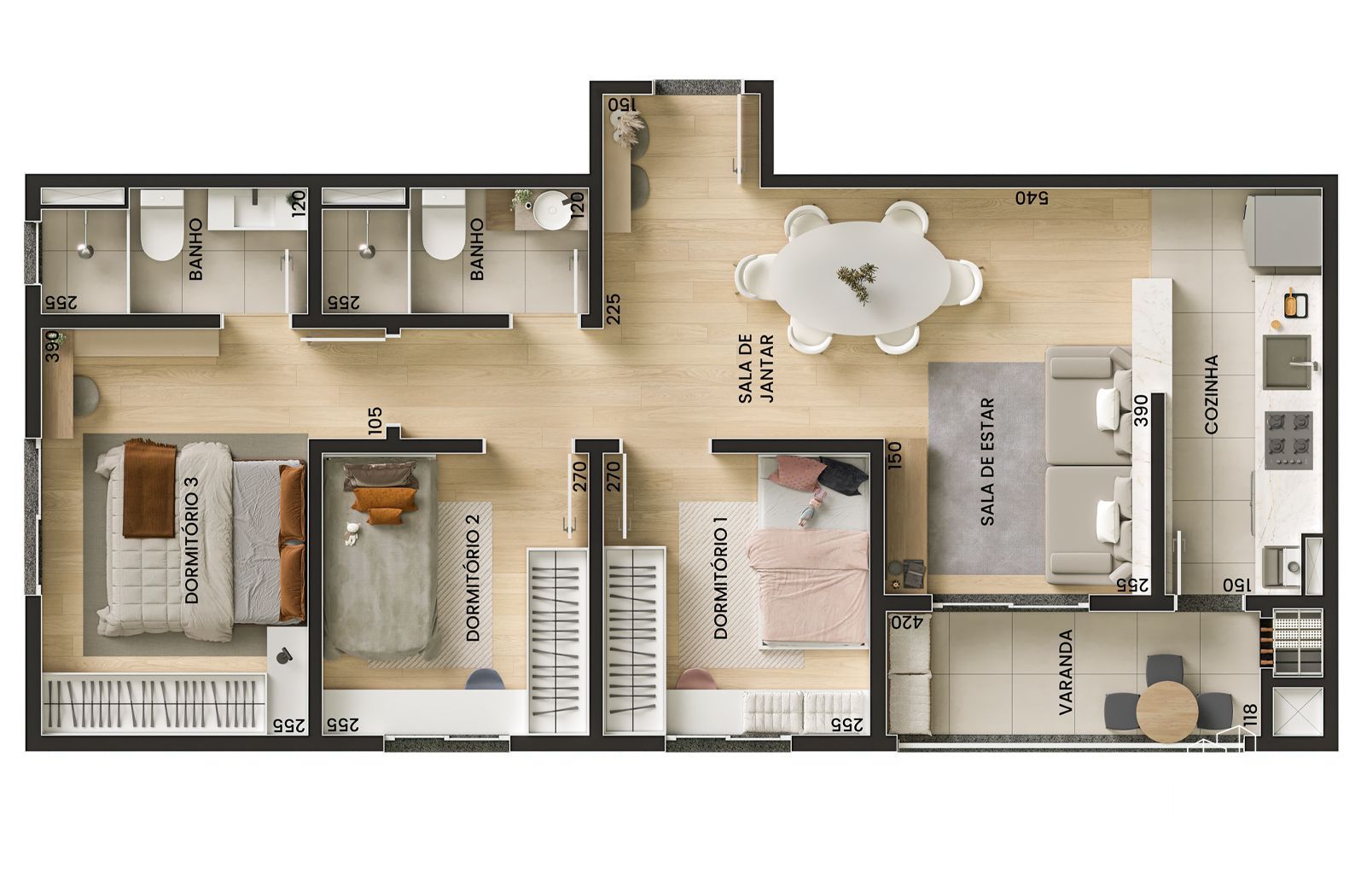 Apartamento, 3 quartos, 71 m² - Foto 11