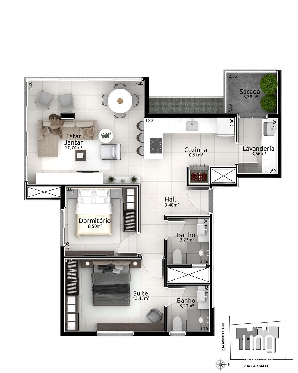 Apartamento, 2 quartos, 84 m² - Foto 18