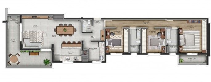 Apartamento, 3 quartos, 155 m² - Foto 24