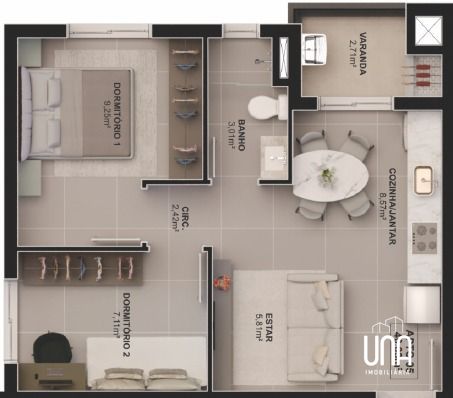 Apartamento, 2 quartos, 46 m² - Foto 16