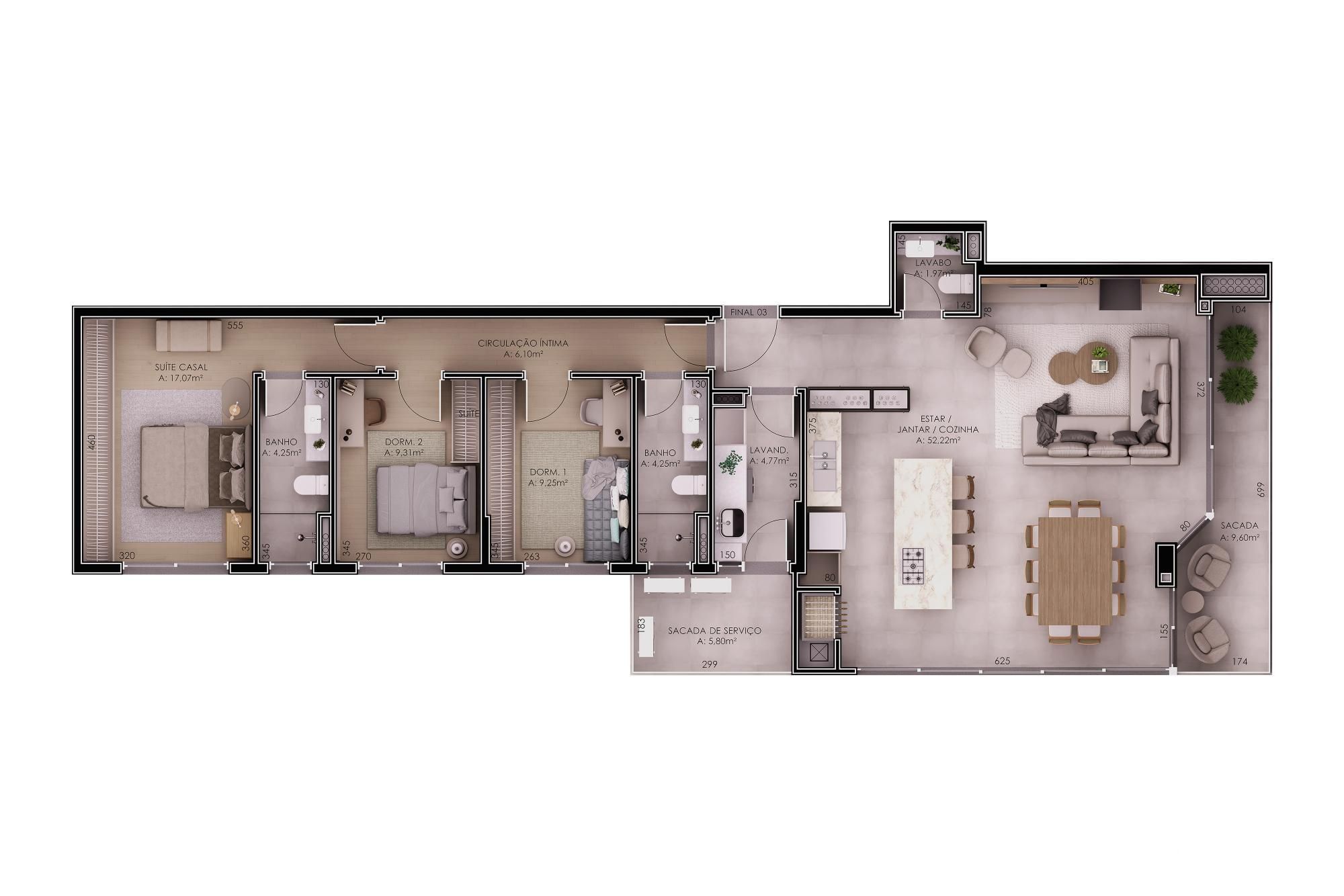 Apartamento, 3 quartos, 145 m² - Foto 8
