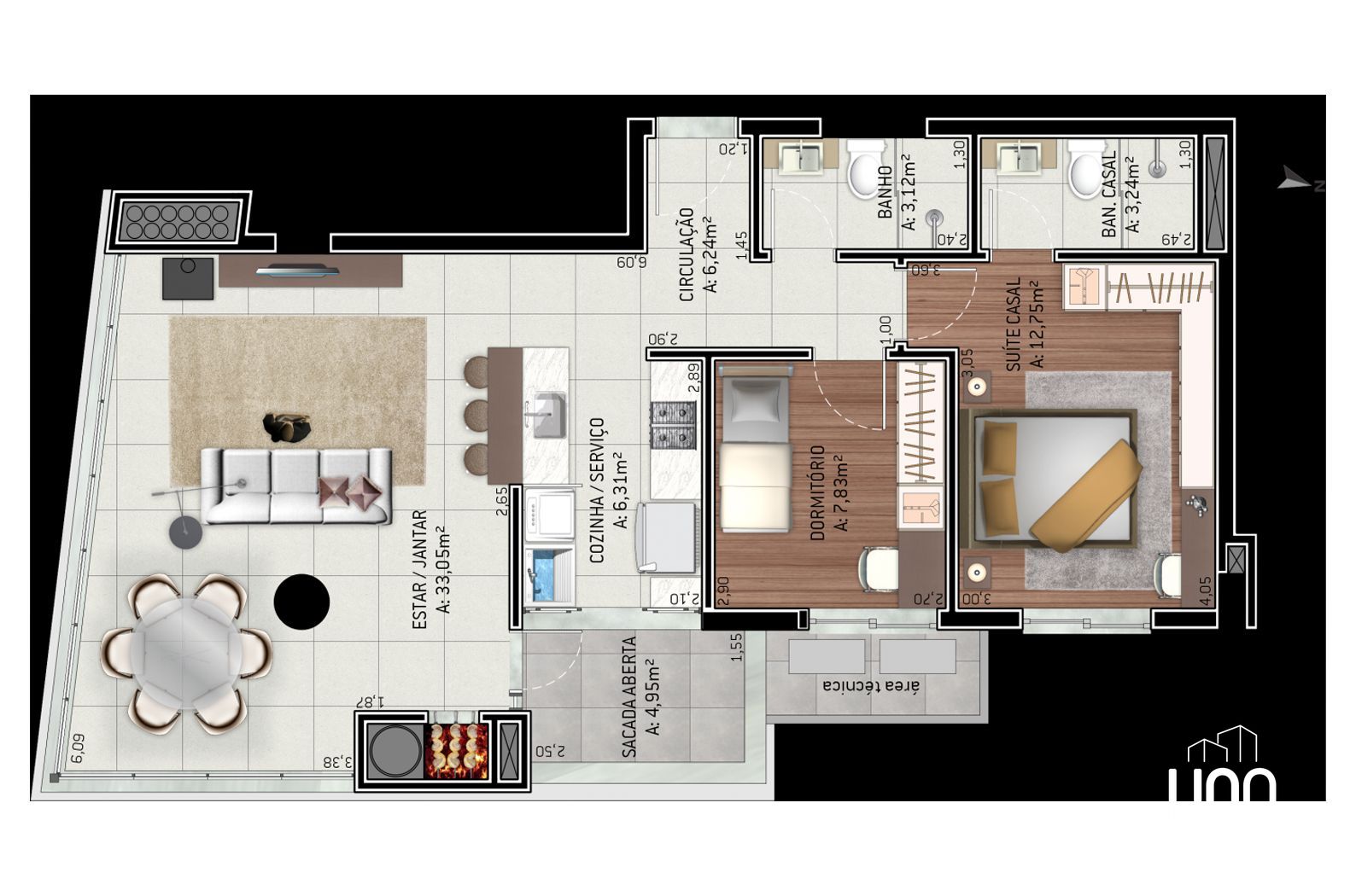 Apartamento, 2 quartos, 85 m² - Foto 14
