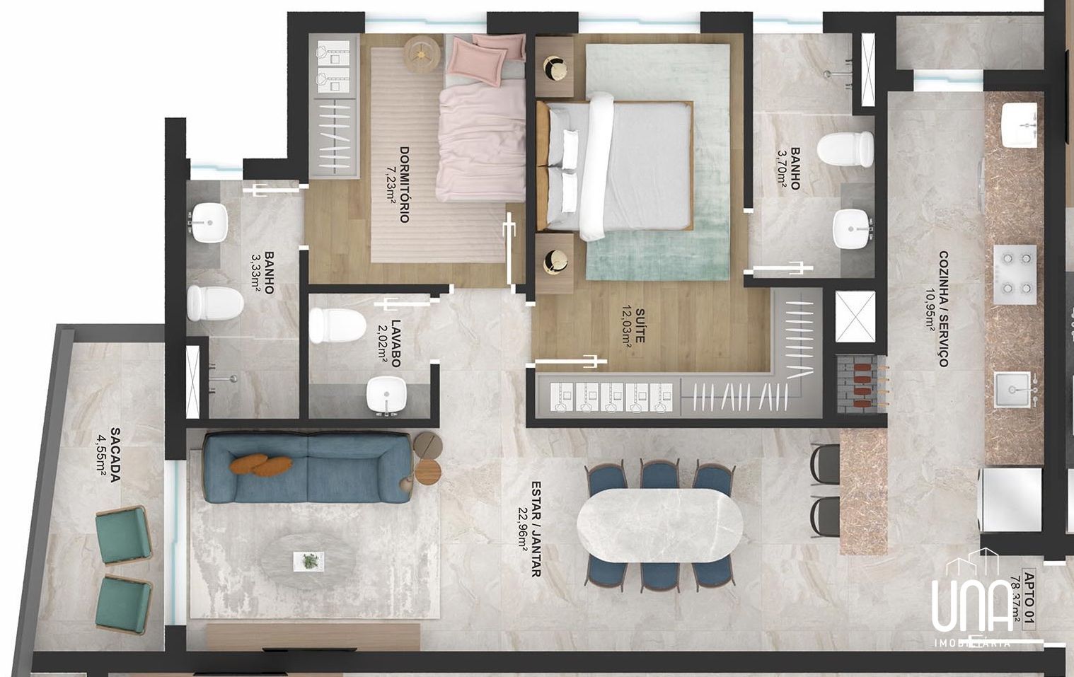 Apartamento, 2 quartos, 78 m² - Foto 4