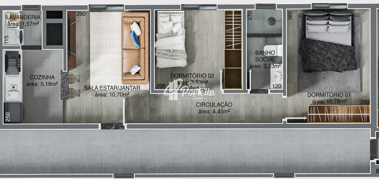 Apartamento à venda com 2 quartos, 52m² - Foto 4