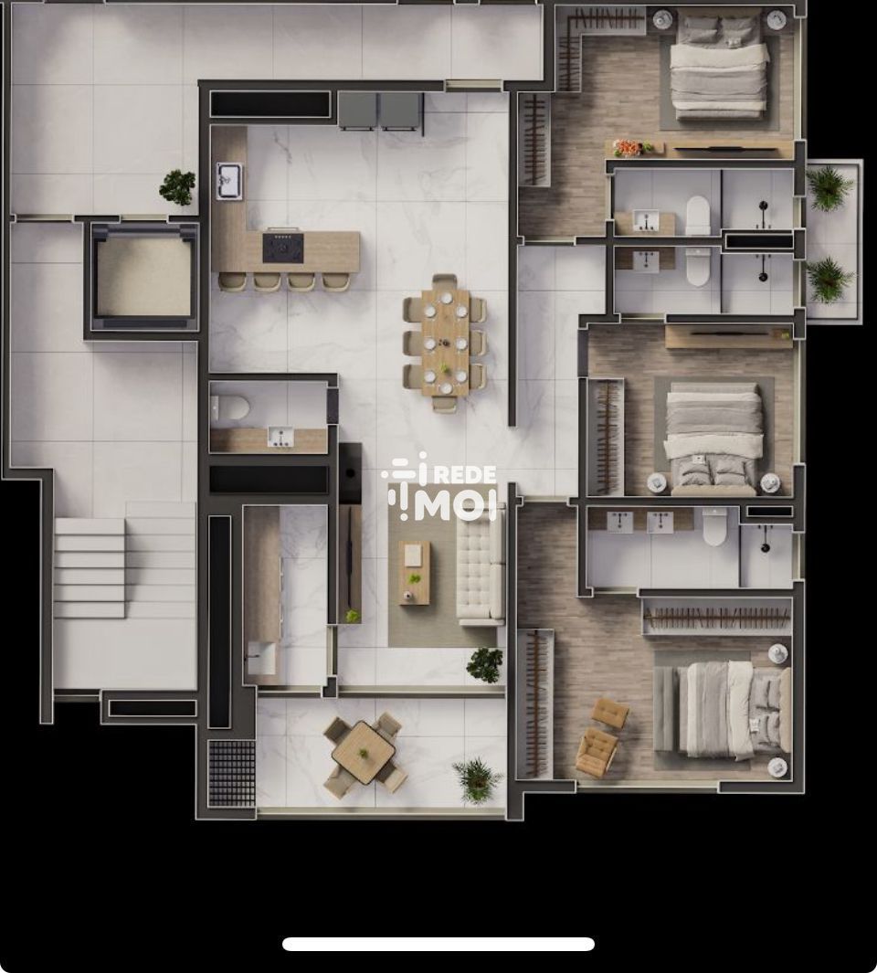 APARTAMENTO 3 SUITES, 2 BOXES