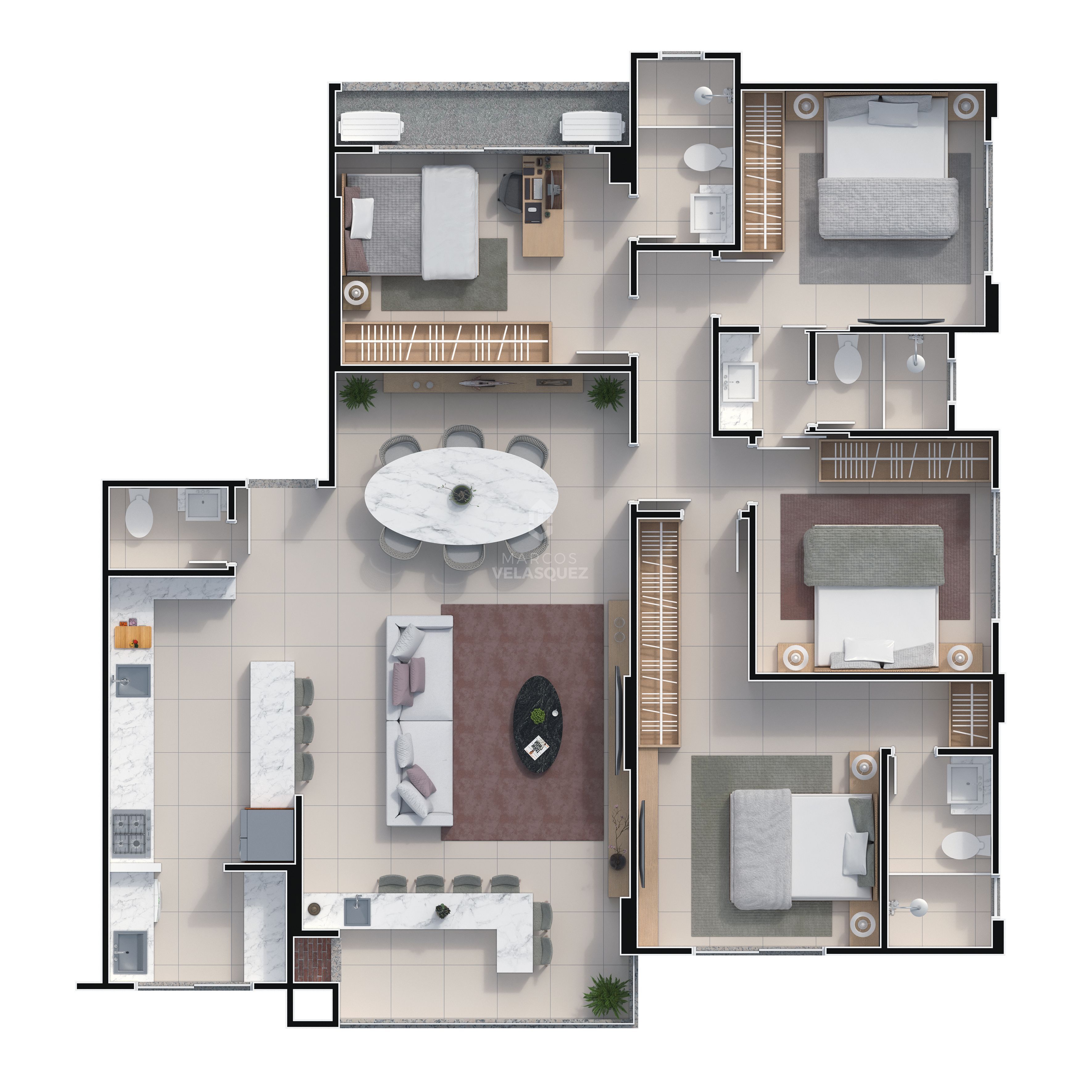 Apartamento, 4 quartos, 130 m² - Foto 26