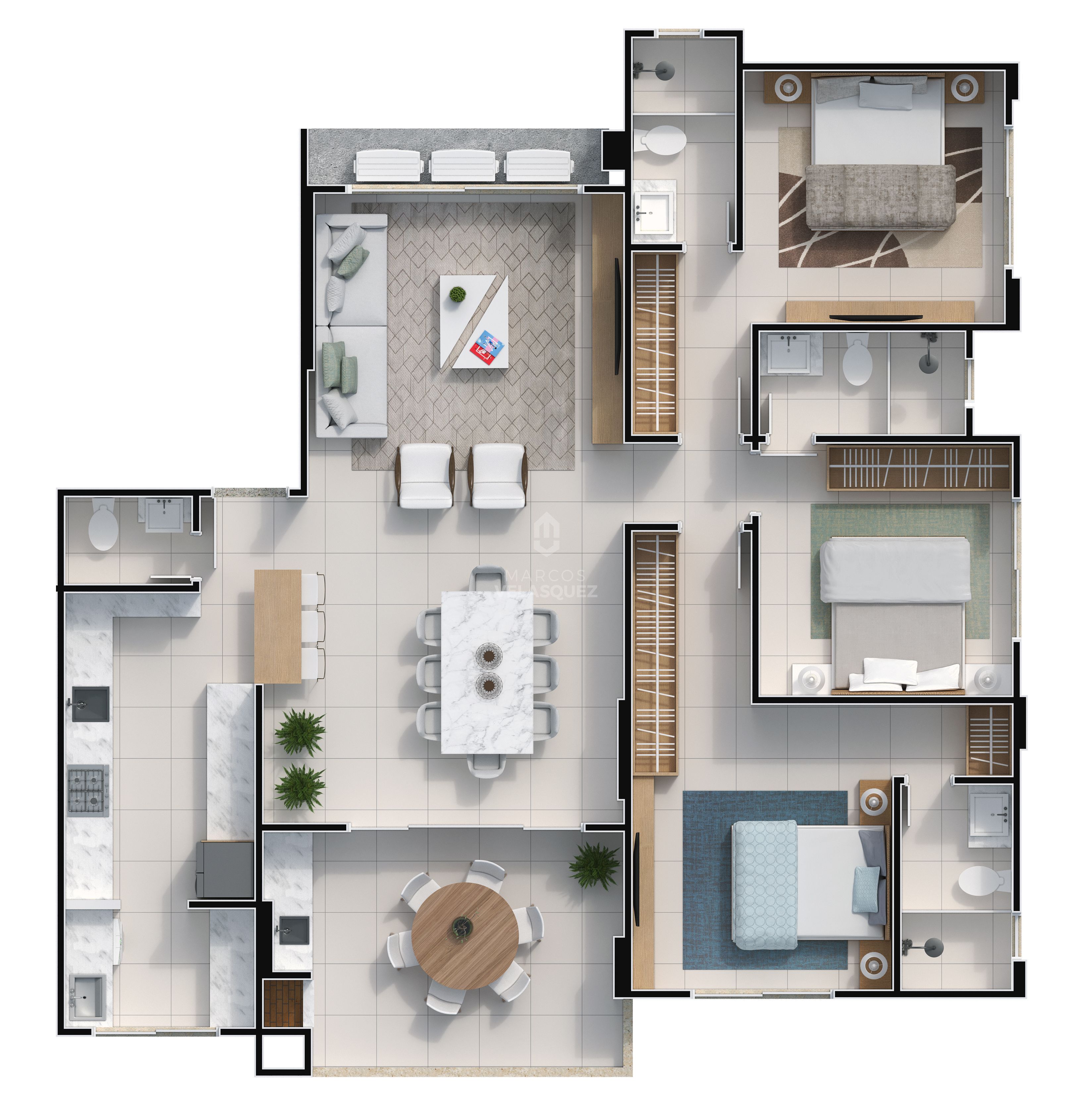Apartamento, 4 quartos, 130 m² - Foto 23