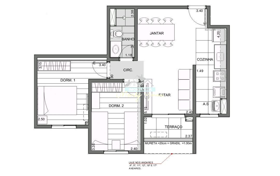 Apartamento à venda com 2 quartos, 50m² - Foto 25