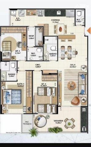 Apartamento à venda com 3 quartos, 107m² - Foto 21