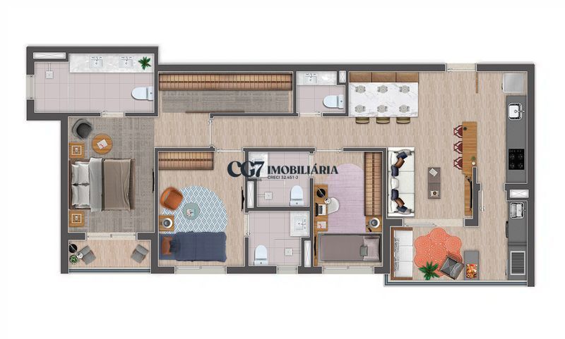 Apartamento à venda com 2 quartos, 87m² - Foto 10