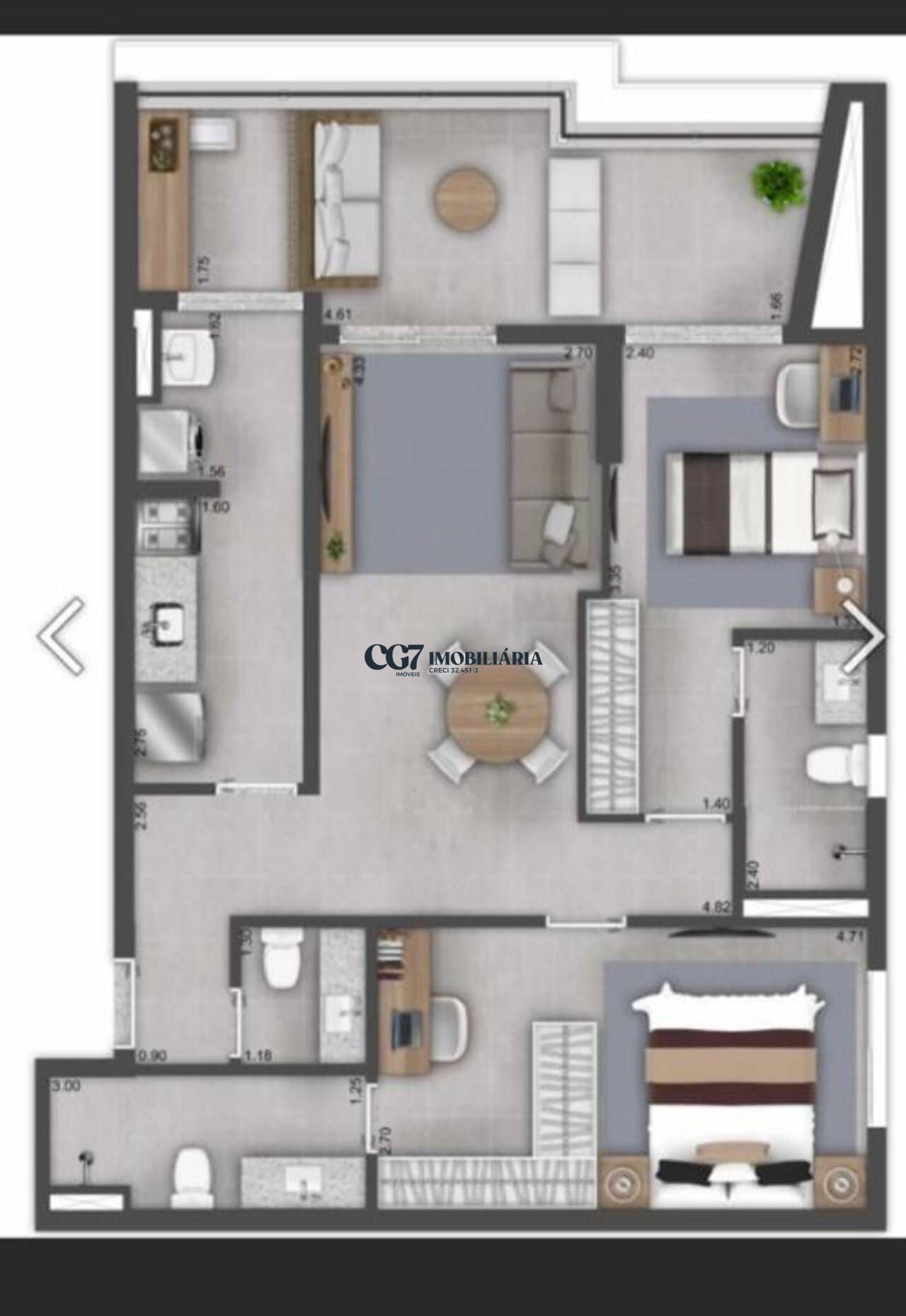 Apartamento à venda com 2 quartos, 78m² - Foto 1